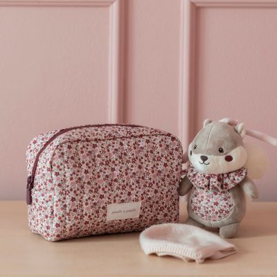 Peluche Écureuil Cherry Fleurs (20 cm)