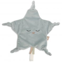 Doudou attache sucette Star Sea Green - Jollein