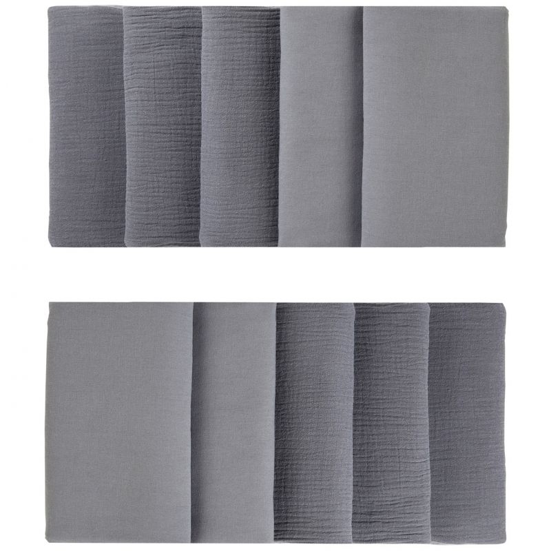 Tour de lit modulable & respirant gris foncé Mix & Match (pour lits 60 x 120 cm et 70 x 140 cm) BB & Co