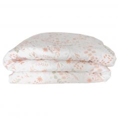 Housse de couette en coton bio Yukari Peach (75 x 120 cm) - Kadolis