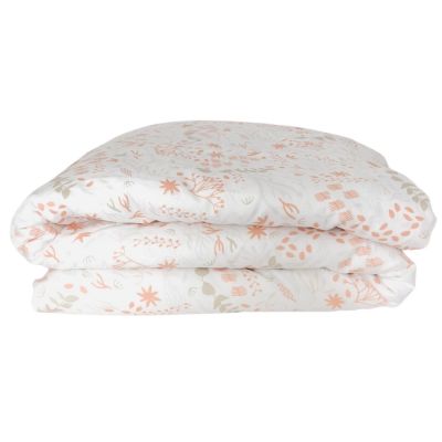 Housse de couette en coton bio Yukari Peach (75 x 120 cm) Kadolis