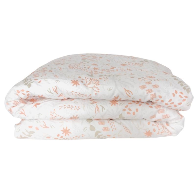 Housse de couette en coton bio Yukari Peach (75 x 120 cm) Kadolis Produit 1