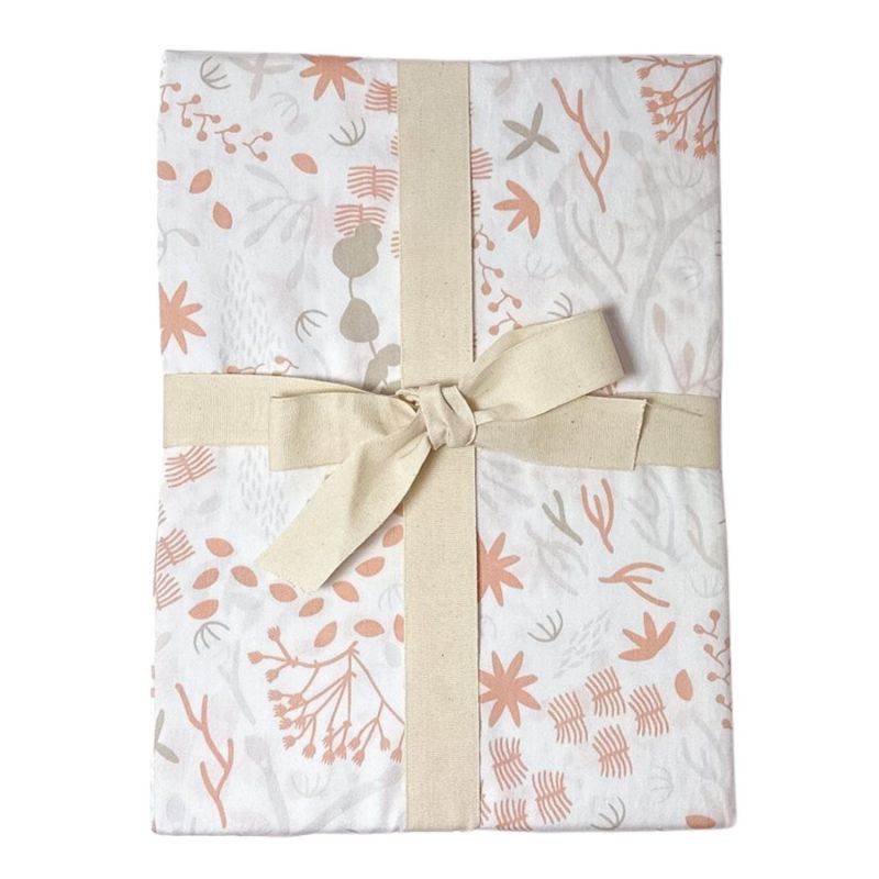 Housse de couette en coton bio Yukari Peach (75 x 120 cm) Kadolis Produit 3