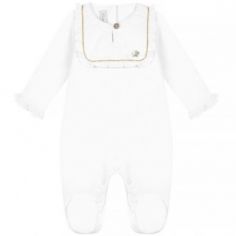 Pyjama léger blanc Délicatesse (9 mois)