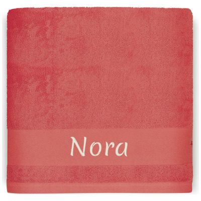 Serviette de bain Faon Fraise personnalisable (70 x 140 cm)