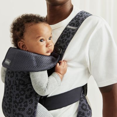 Porte-bébé mini babybjorn anthracite léopard