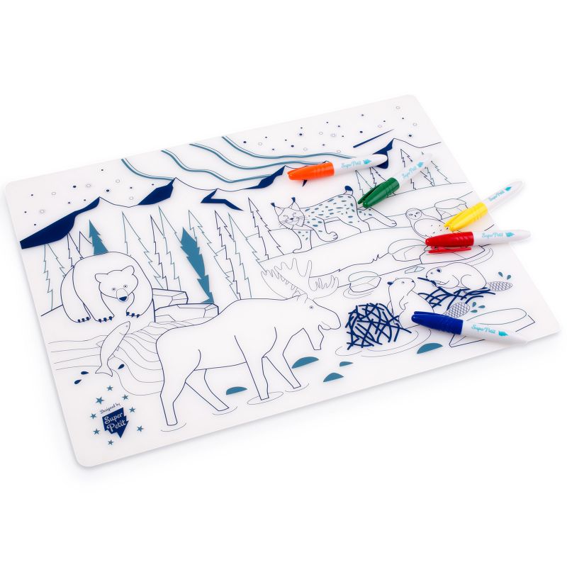 Set de table à colorier Boréal Wildlife Super Petit