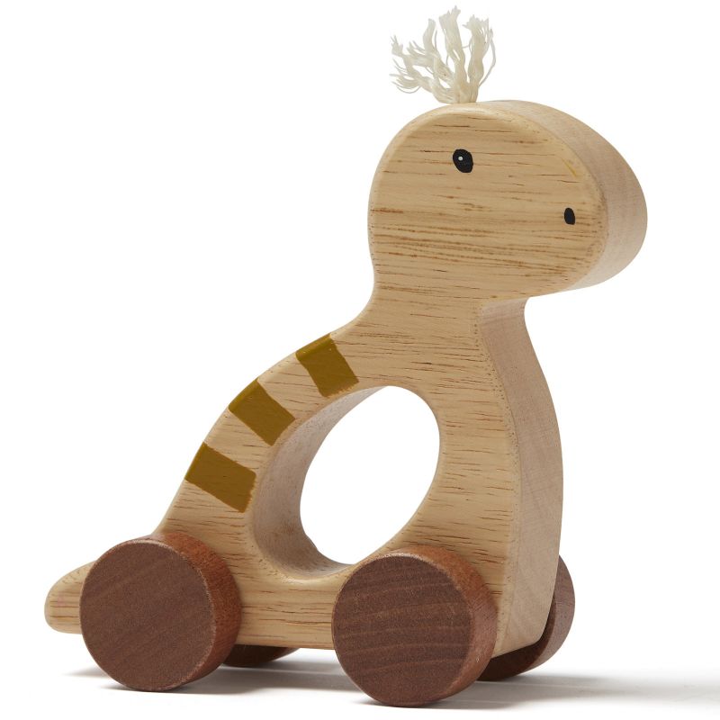 Dinosaure à roulettes beige Neo Kid's Concept
