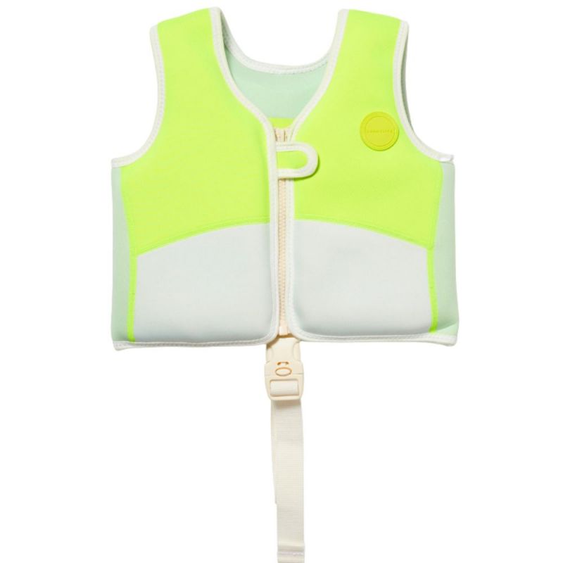 Gilet de natation Shark tribe blue neon citrus (2-3 ans) Sunnylife
