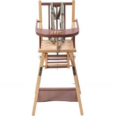 Chaise haute transformable Marcel hybride vieux rose