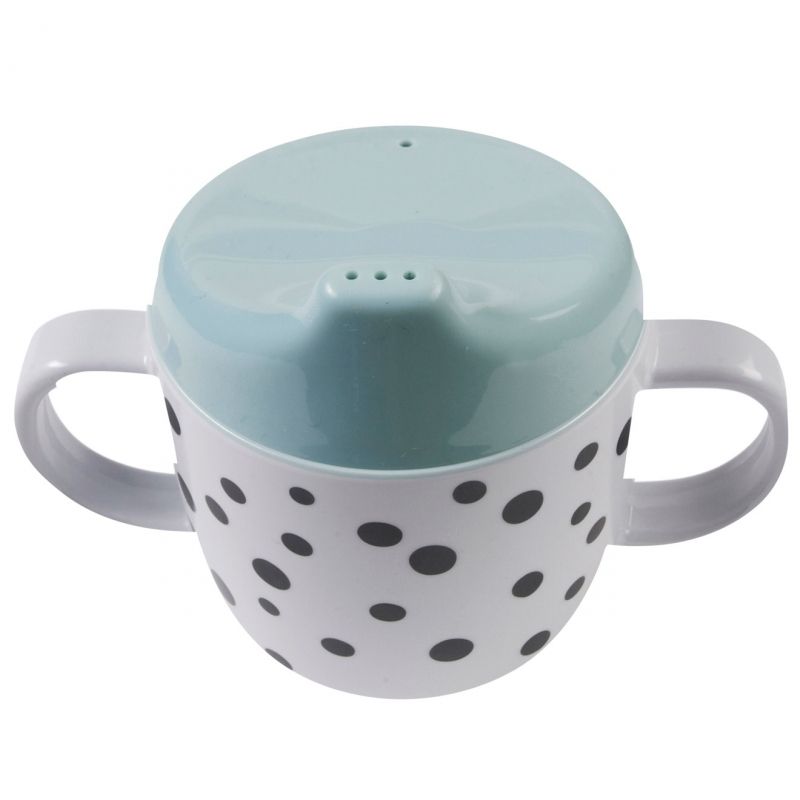 Tasse à bec Dots bleue (230 ml) Done by Deer