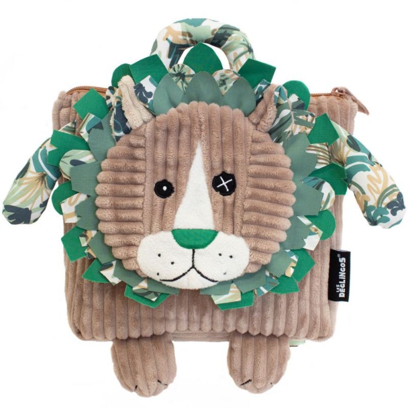 Sac à dos bébé peluche Jélékros Le Lion Les Déglingos Produit 1 grande taille