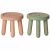 Variation Rose clair, menthe claire du produit Lot de 2 tabourets Souris rose et menthe clair de la marque Maileg