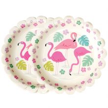 Assiette en carton Flamingo Bay (8 pièces)  par REX