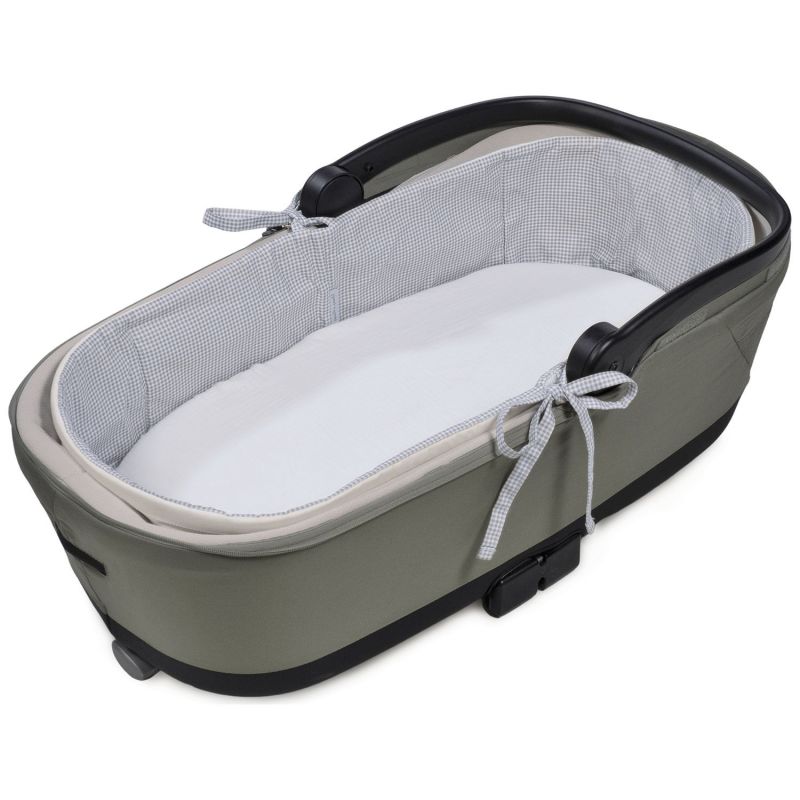 Housse de nacelle avec tiges et Drap housse pour nacelle Little Bloom Vichy Gris Pasito a pasito Produit 4