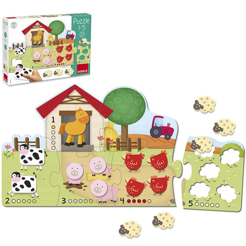 Puzzle à encastrement 1-5 (15 pièces) Goula