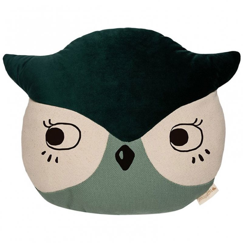 Coussin Savanna hibou (38 x 30 cm) Nobodinoz