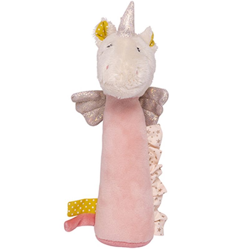 Hochet pouët licorne Lilou et Perlin (19 cm) Galipette