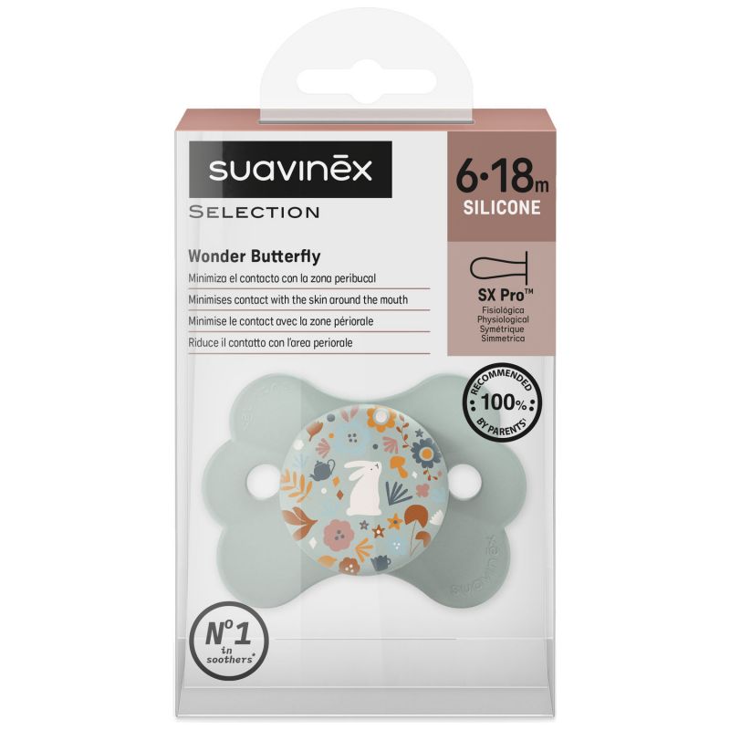 Sucette symétrique SXPro Wonderland Bleu (6-18 mois) Suavinex Packaging 7