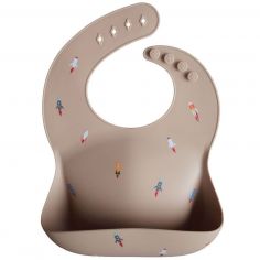 Bavoir à poche en silicone Rocket - Mushie