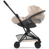 COŸA Confort 2026 Poussette ultra-compacte et Châssis Matt Black Cozy Beige Cybex Produit 6