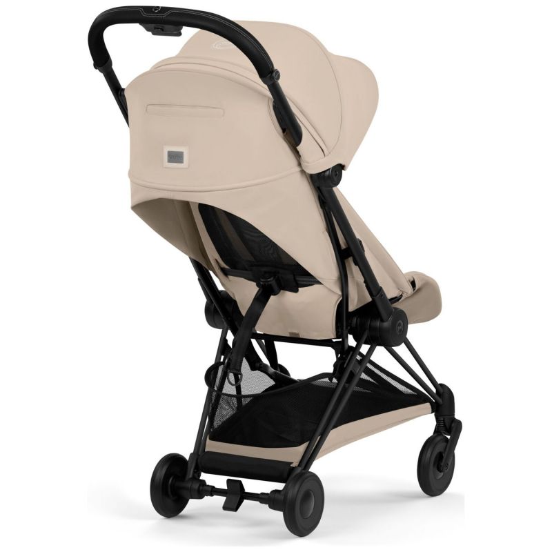 COŸA Confort 2026 Poussette ultra-compacte et Châssis Matt Black Cozy Beige Cybex Produit 4