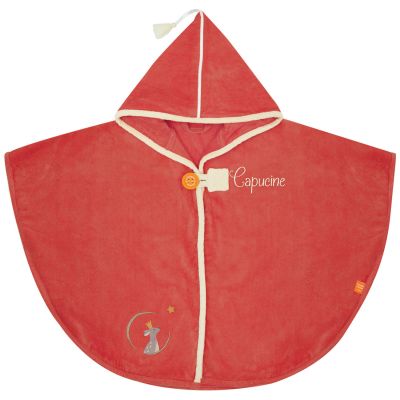 Poncho de bain Faon Fraise personnalisable (0-5 ans)