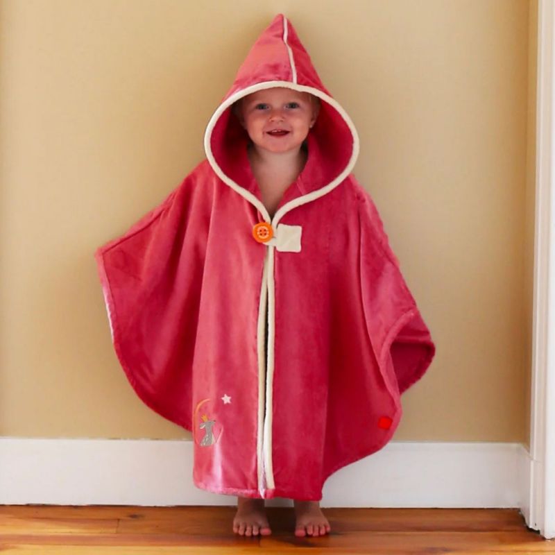 Poncho de bain Faon Fraise personnalisable (0-5 ans) L'oiseau bateau Ambiance 1