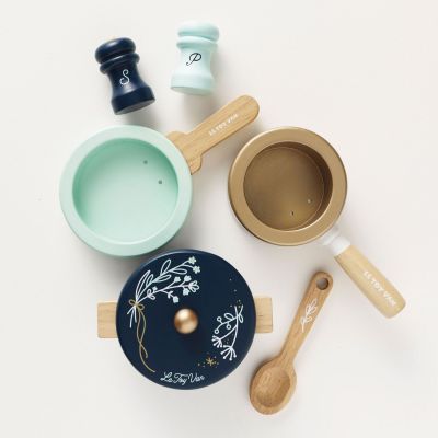 Ensemble de casseroles et poëles en bois FSC