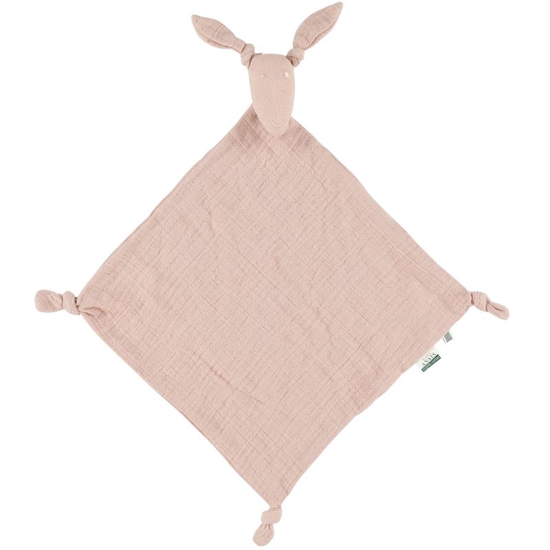 Doudou plat en mousseline kangourou Bliss Rose Trixie