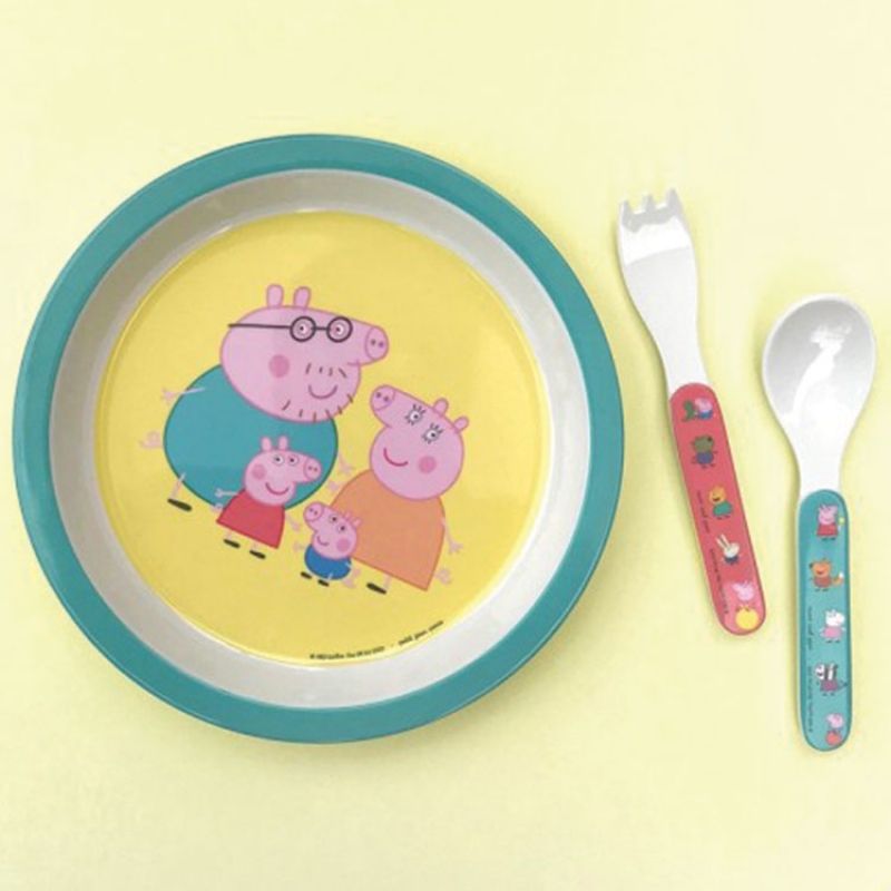 Image d'ambiance de présentation du produit Assiette Peppa Pig - Petit Jour Paris