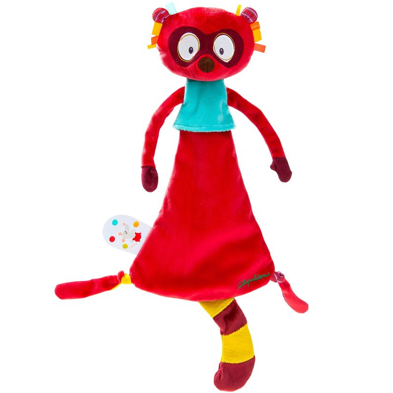 Doudou plat Georges le lémurien (50 cm) Lilliputiens
