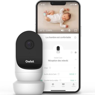 Owlet - Babyphone audio avec vidéo Owlet Cam 2 blanc