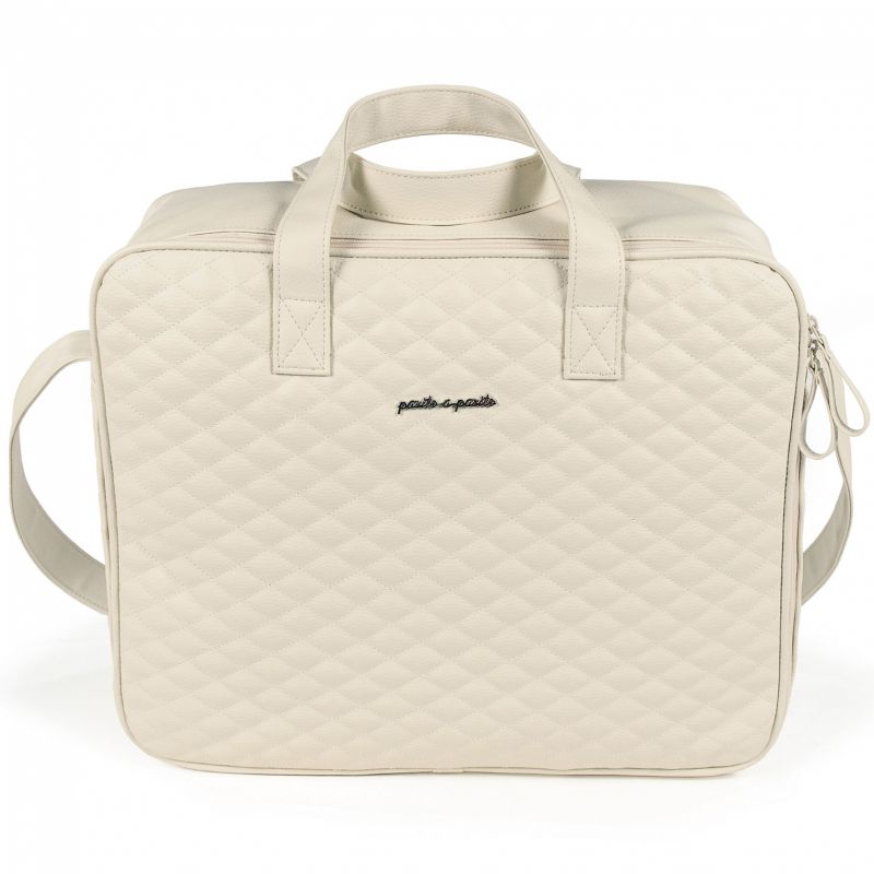 Valise de maternité Ines matelassé beige Pasito a pasito