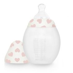 Biberon anti-colique en silicone Full of Love Pink (330 ml) - Elhée