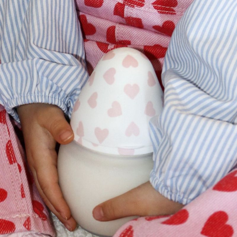 Biberon anti-colique en silicone Full of Love Pink (330 ml) Elhée Ambiance 2