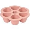 Moule de congélation multi portions silicone rose (6 x 150 ml) - Béaba