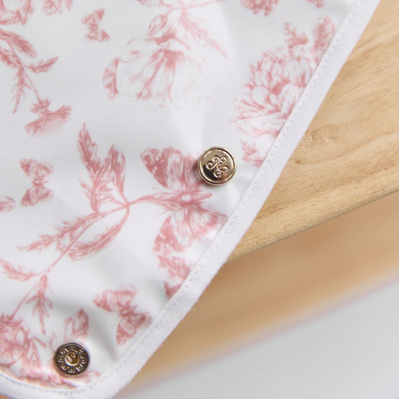 Bavoir enduit Toile de Jouy rose thé Tartine et Chocolat Ambiance 4