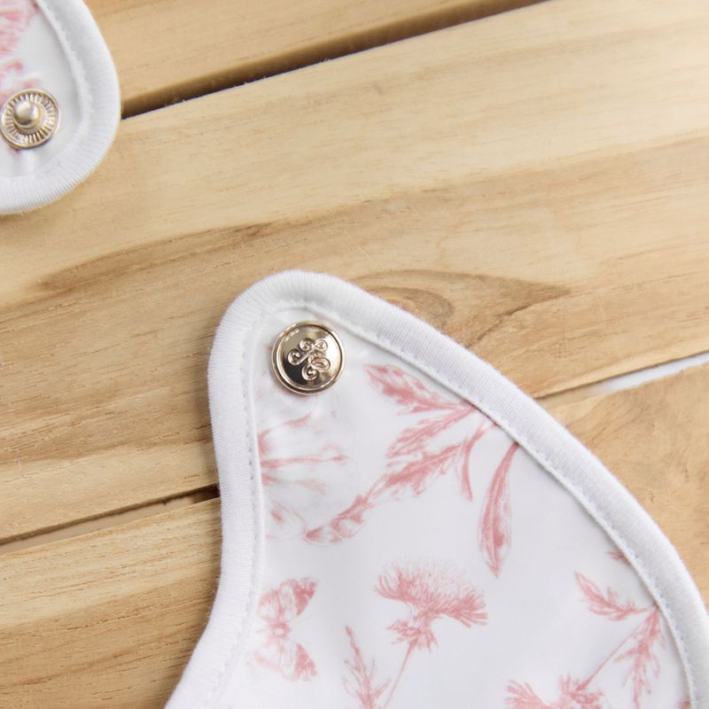 Bavoir enduit Toile de Jouy rose thé Tartine et Chocolat Ambiance 6