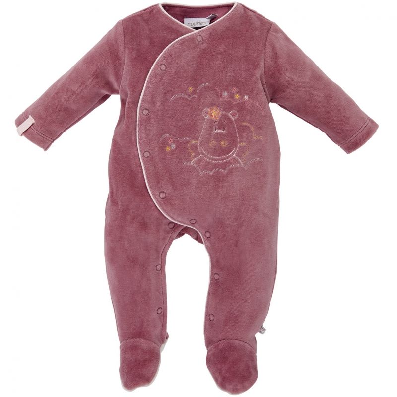 Pyjama chaud Mia et Victoria rose (6 mois : 67 cm) Noukie's