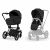 Variation Matt Black, Sepia Black du produit Duo PRIAM 2026 Poussette tout-terrain avec nacelle pliable et Châssis Matt Black Sepia Black de la marque Cybex