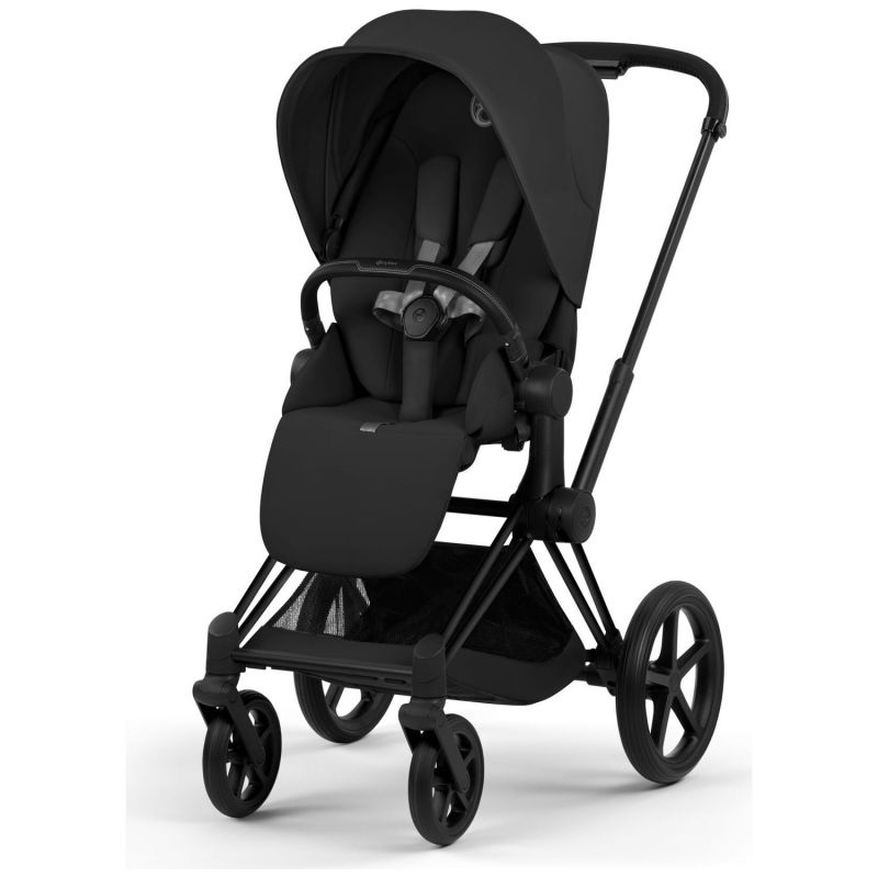 Duo PRIAM 2026 Poussette tout-terrain avec nacelle pliable et Châssis Matt Black Sepia Black Cybex Produit 2