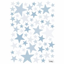 Stickers A3 My SuperStar baby blue by Sophie Cordier (29,7 x 42 cm)  par Lilipinso