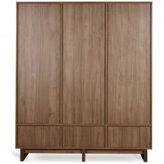 Armoire XL 3 portes Kyo Walnut - Quax