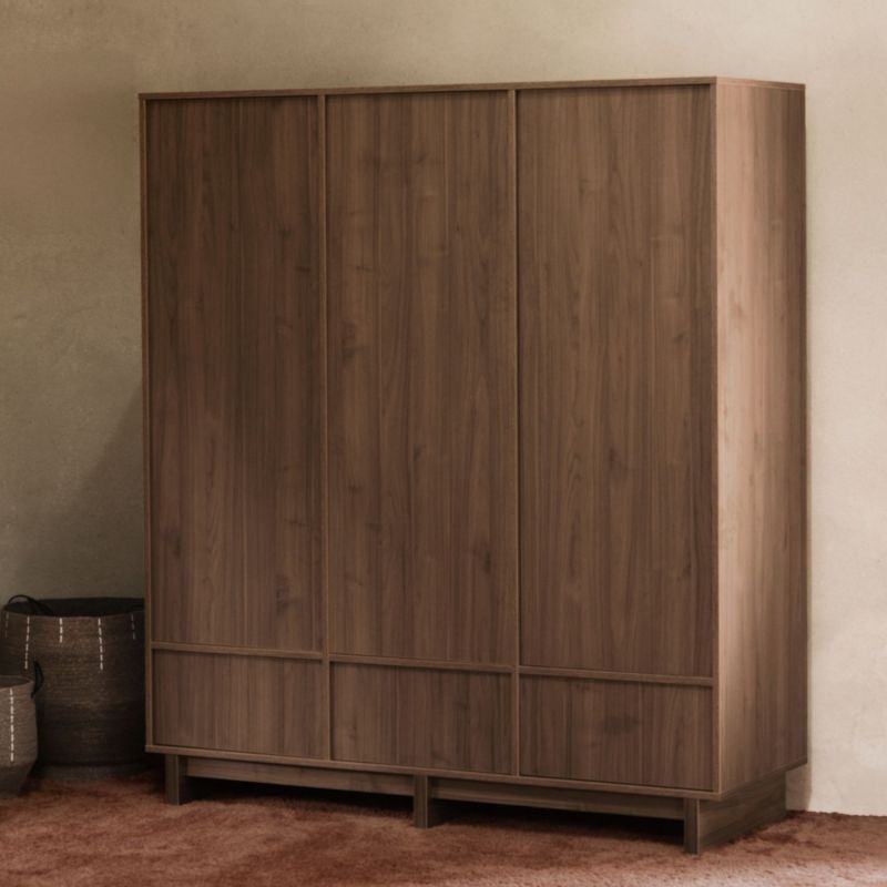 Armoire XL 3 portes Kyo Walnut Quax Ambiance 2