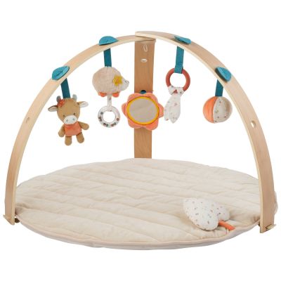 Tapis d'éveil avec arches en bois Mila, Zoé et Lana Nattou