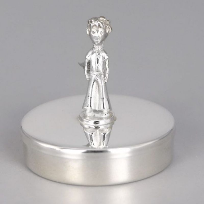 Boîte à dents Le Petit Prince personnalisable (métal argenté) Aubry-Cadoret Ambiance 3