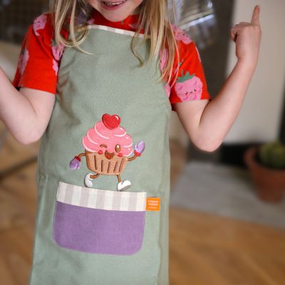 Tablier Kawai Cupcake (6-12 ans)
