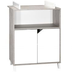 Commode à langer Scandi gris - Baby Price