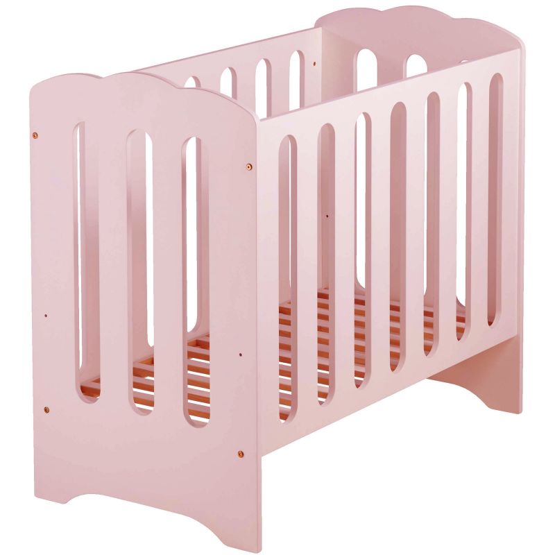Mini lit bébé nuage rose avec matelas (50 x 100 cm) Domiva